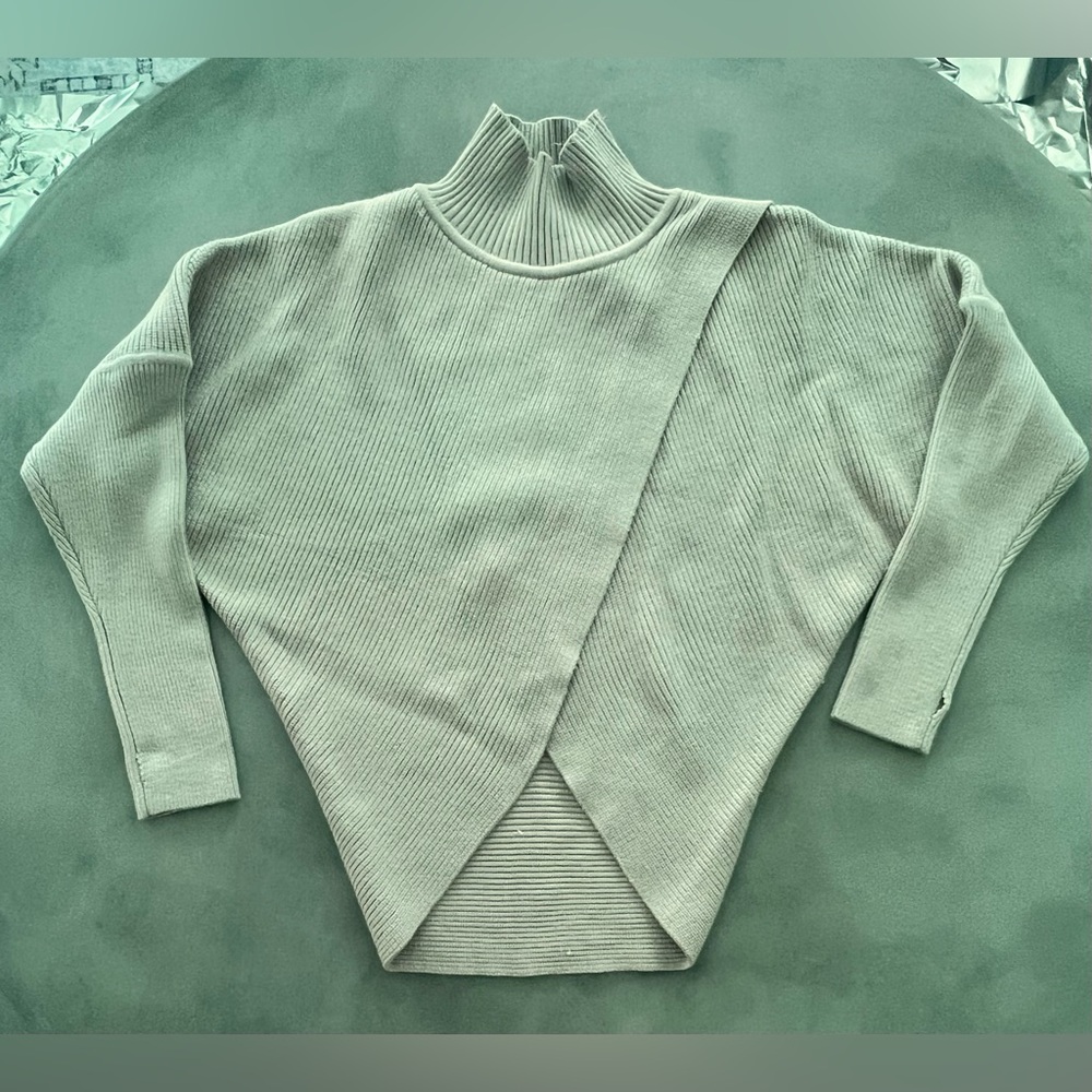 Elan TanCowl Neck Sweater with Relaxed Fit